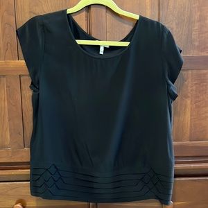 Joie short sleeve black top